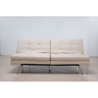 Memphis Cream Double Cushion Futon Sofa/ Bed  ™ Shopping