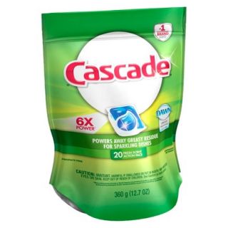 Cascade Dishwasher Detergent ActionPacs Fresh Scent 20 ct