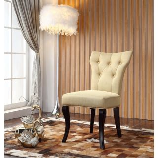 angeloHOME Lexi Parisian Butter Yellow Dining Chair (Set of 2)