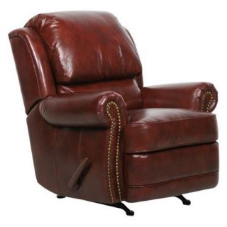 Barcalounger Regency II Leather Recliner with Nailheads