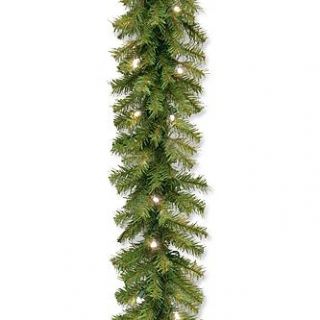National Tree Company 9 ft. Norwood Fir Garland with Battery Operated