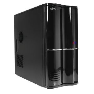 Thermaltake Soprano RS101 Black Mid Tower ATX Case with Solid Side, Front USB and Audio Ports