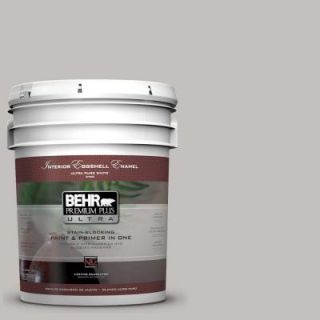 BEHR Premium Plus Ultra 5 gal. #PPU18 10 Natural Gray Eggshell Enamel Interior Paint 275005