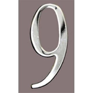 Mailbox Accessories SS2 Number 9 Stnls Steel Address Numbers Size   2, Number   9 Stainless Steel