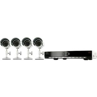 SVAT TWR1 4CH 300 User Friendly Web Ready DVR Security System with 4 Indoor/Outdoor Night Vision Surveillance Cameras