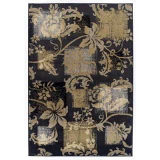 Achim Easton Etched Poppies 62 in. x 91 in. Area Rug 325/S45 M