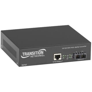 Transition Networks Power Over Ethernet (PoE+) PSE Media Converter