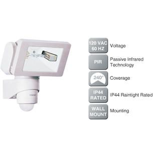STEINEL®  HS150W 150 Watt Halogen Motion Sensor Light White