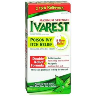 Ivarest Poison Ivy Itch Relief Cream Maximum Strength 2 oz (Pack of 6)
