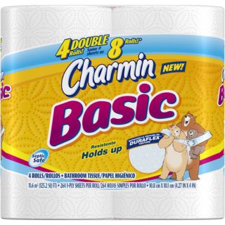 Charmin Basic Toilet Paper, 4ct