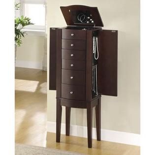 Powell Merlot Jewelry Armoire   Home   Furniture   Accent Furniture