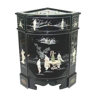 Oriental Furniture Chinese 8 Ladies Corner Cabinet