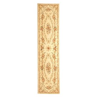 French Tapis Ivory Floral Area Rug