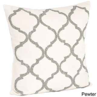 Moroccan Design Beaded Down Filled Throw Pillow
