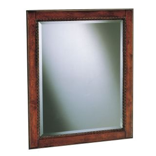 allen + roth Vinton 24 in W x 25 in H Sienna Rectangular Bathroom Mirror