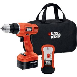 Black and Decker Power Tools GCo.12SFB 12 Volt Cordless Drill with Stud Sensor and St