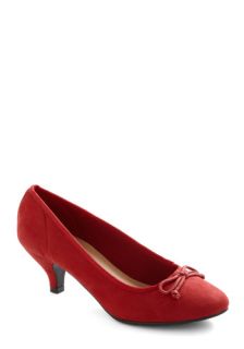 Metro Marvelous Heel in Red  Mod Retro Vintage Heels