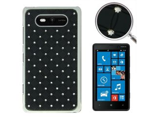 Luxury Bling Diamond Plating Skinning Plastic Case for Nokia Lumia 820