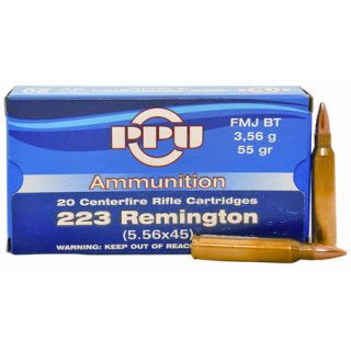 Prvi Partizan Rifle Ammo .223 Rem 55 gr. FMJBT 755008