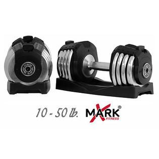 XMark  Pair of 50 lb. Adjustable Dumbbells XM 3307 2