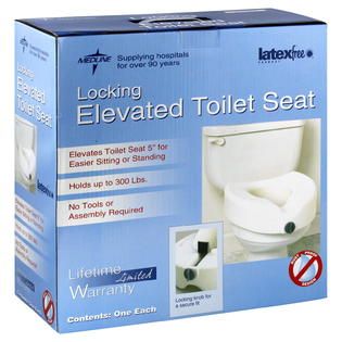 Medline Guardian Locking Raised Toilet Seat with Arms