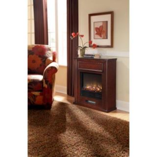 Pleasant Hearth Tilden 28 in. Compact Electric Fireplace in Merlot 318 430 71