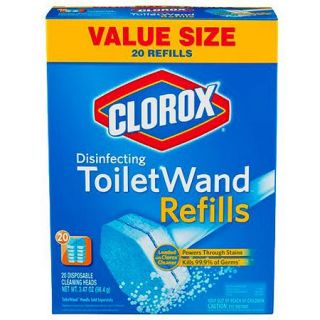 Clorox Disinfecting ToiletWand Refills, 20 Count