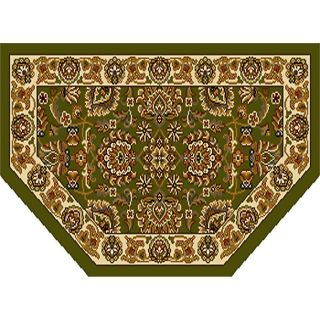 Home Dynamix Brussels Green and Ivory Hexagonal Indoor Woven Throw Rug (Common 2 x 3; Actual 23.6 in W x 39.3 in L)