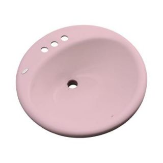 Thermocast Clarington Drop In Bathroom Sink in Dusty Rose 96462