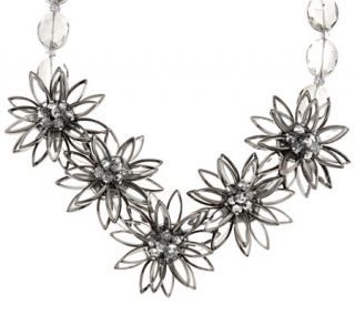 Joan Rivers Extravagant Glass Flower 20 Bib Necklace —