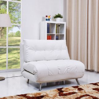 Gold Sparrow Tampa White Convertible Big Chair Bed