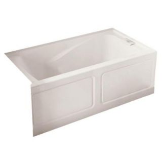 American Standard EverClean 5 ft. x 32 in. Right Drain Soaking Tub with Integral Apron in White 2425L.102.020