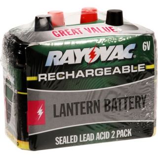 Rayovac 6V Rechargeable Battery, 2pk