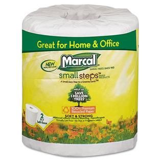 Marcal Bathroom Tissue, 300 Sheets/Roll, 48 Rolls/Carton   Food
