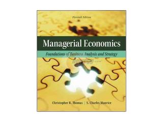 Managerial Economics The Mcgraw hill Economics Series 11