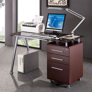 Modern Design Office Locking File Cabinet Computer Desk
