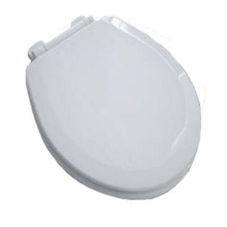 American Standard Everclean Wood Elongated Closed Front Toilet Seat in White DISCONTINUED 5363110.020