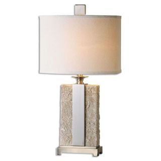 Uttermost Verdello 1 light Stone Ivory Table Lamp