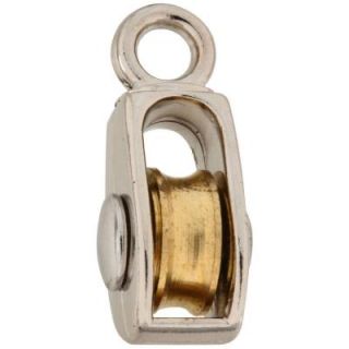 National Hardware 1/2 in. Swivel Single Pulley in Nickel 3201BC 1/2 SGL PULLY SWI