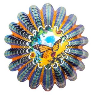 Iron Stop 10 in. Animated Butterfly Wind Spinner NDA120 10
