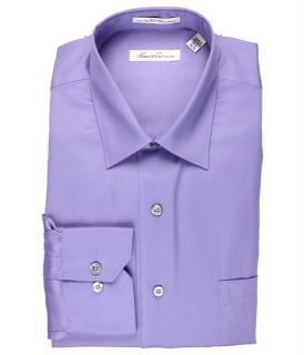 Kenneth Cole New York Non Iron Regular Fit Sateen L S Dress Shirt Light Purple
