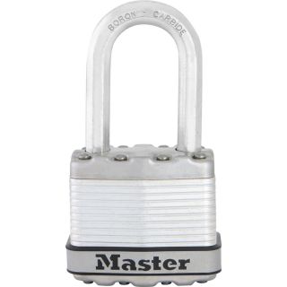 Master Lock 1.73 in Silver Steel Shackle Keyed Padlock