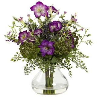 Nearly Natural Mixed Morning Glory with Vase 1376