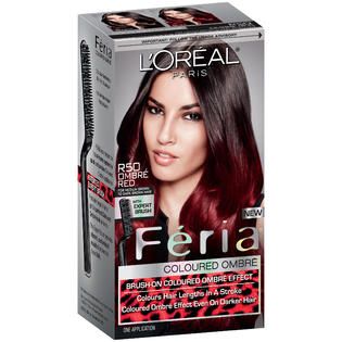 FERIA Coloured Ombre Ombrf Red Medium Brown to Dark Brown R50 Hair