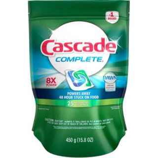 Cascade Complete ActionPacs Dishwasher Detergent Fresh Scent (choose your size)