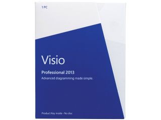 Microsoft Visio Professional 2013 Product Key Card (no media)   1 PC