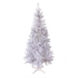 Homegear 6FT Artificial White Christmas Tree Xmas Decoration