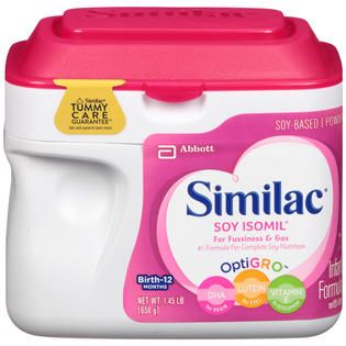 Similac Soy Isomil Infant Formula with Iron Birth to 12 Months Infant