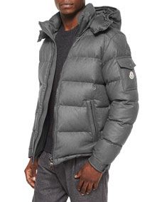 Moncler Montgenevre Quilted Down Jacket, Gray