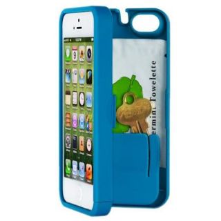EYN EYNTURQUOISE5 Turquoise Case for iPhone 5 with Built in Storage Space + Focus Accessory Kit